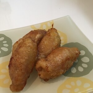 鶏皮で包んだ大葉入り餃子☆さっぱりポン酢で